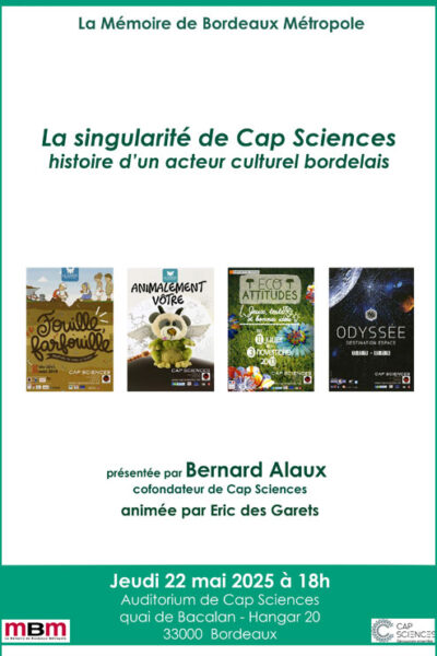 Conférence La singularité de Cap Sciences A écouter et réécouter