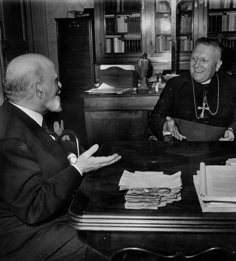 Monseigneur Eyt et Grand Rabbin joseph Cohen