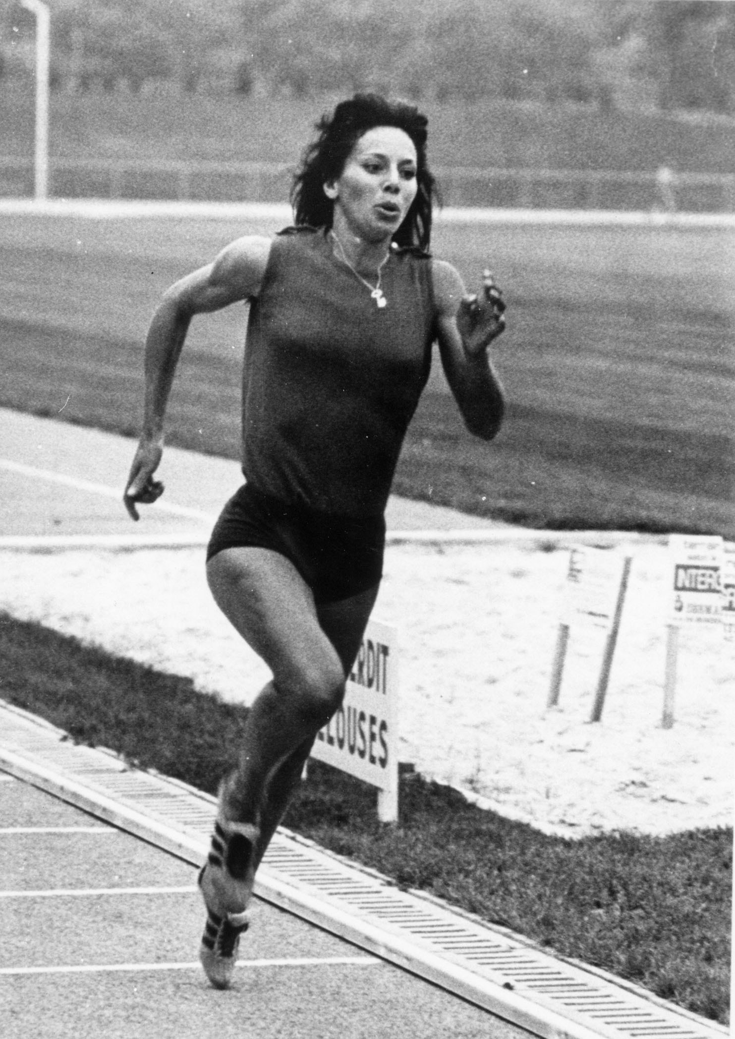 Colette Besson à l'entrainement au CREPS de Bordeaux